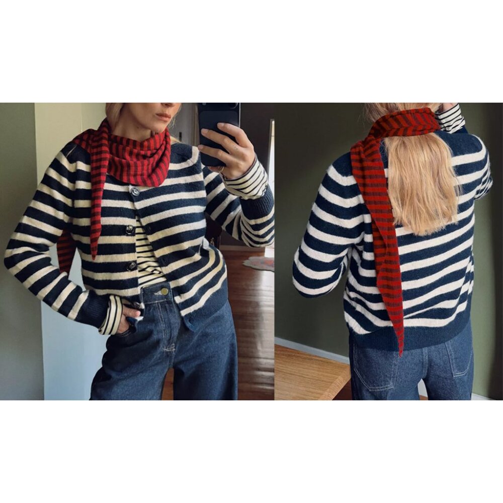 NEW ZARA striped cardigan 2756 size M